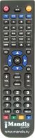 Replacement remote control VEDIO-TECH DVD-2255