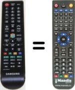 Télécommande équivalente Samsung PS42P2SX/XEC