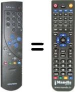 Replacement remote control Grundig SE7270 DOLBY