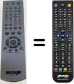 Télécommande équivalente Sony DVP-M50