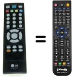 Telecomando equivalente LG 21FU1RG