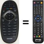 Replacement remote control Philips 32PFL7406M