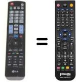 Télécommande équivalente HVS57371