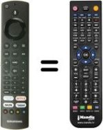 Télécommande équivalente HVS57088