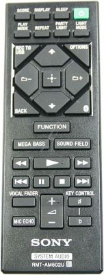 Télécommande d'origine SONY RMT-AM502U Télécommande d'origine SONY RMT-AM502U