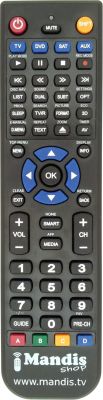 Télécommande équivalente NordMende REMCON1215 Télécommande équivalente NordMende REMCON1215
