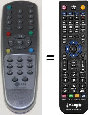 Gleichwertige Fernbedienung LG KCE20J3RX