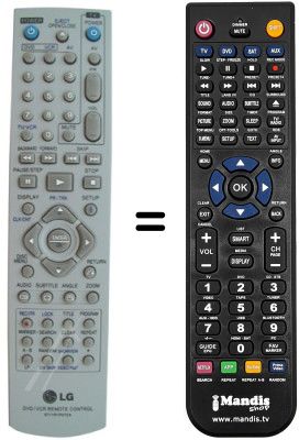 Replacement remote control 6711R1P072A