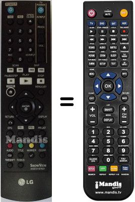 Gleichwertige Fernbedienung LG AKB72197601