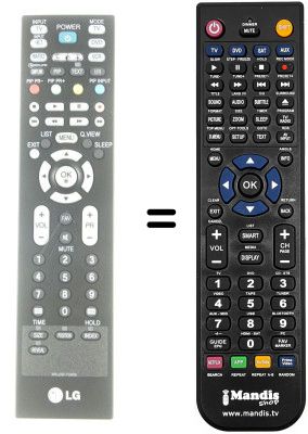 Telecomando equivalente LG 42LC7D