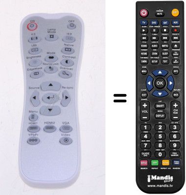 Telecomando equivalente Optoma SP8EG01GC01