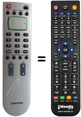 Replacement remote control Samsung TP 500 FR / AT / 29622-038.16