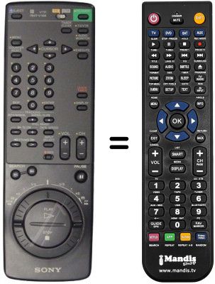 Replacement remote control Sony SLV-E710VP Replacement remote control Sony SLV-E710VP