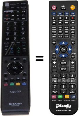 Telecomando equivalente Sharp HVS57303