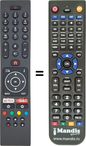 Replacement remote control for (30100814)