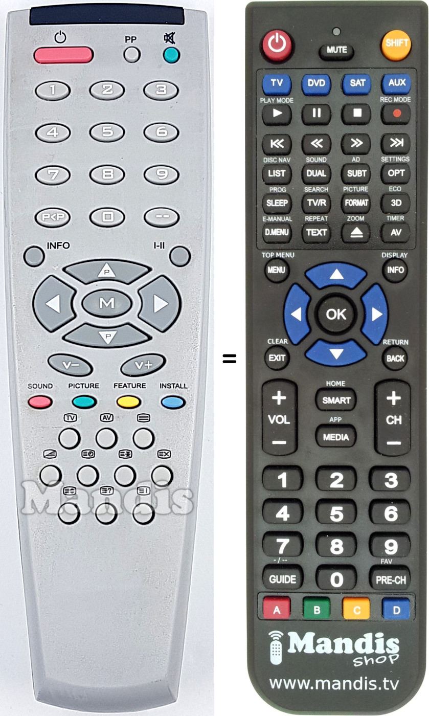 Replacement remote control RC2340