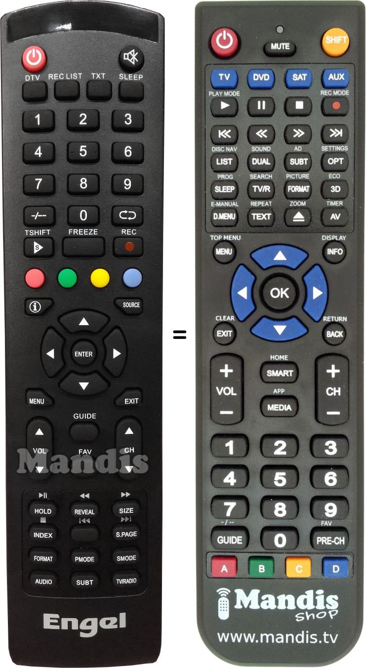 Replacement remote control Engel Everled2