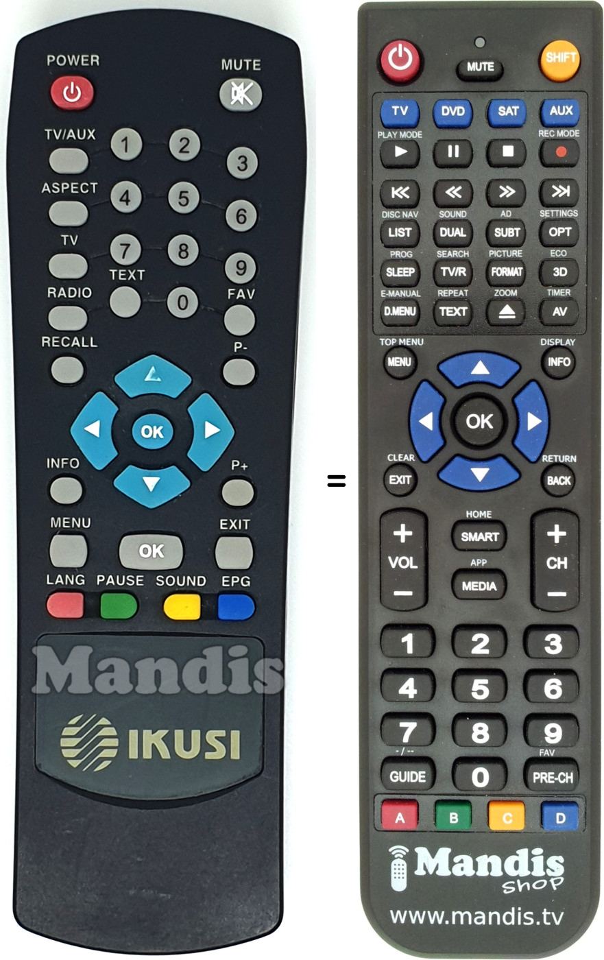Replacement remote control TRI220
