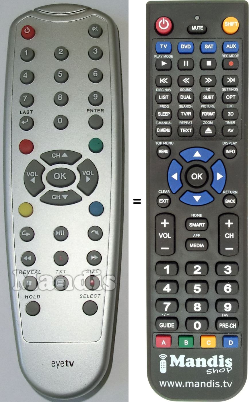 Replacement remote control EYE001