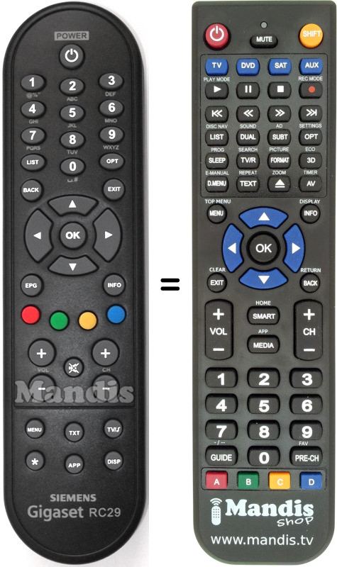Replacement remote control Gigaset-RC29