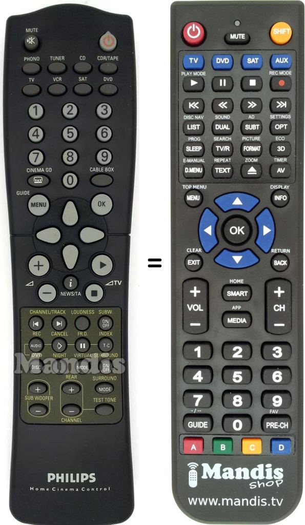 Replacement remote control 310421904461