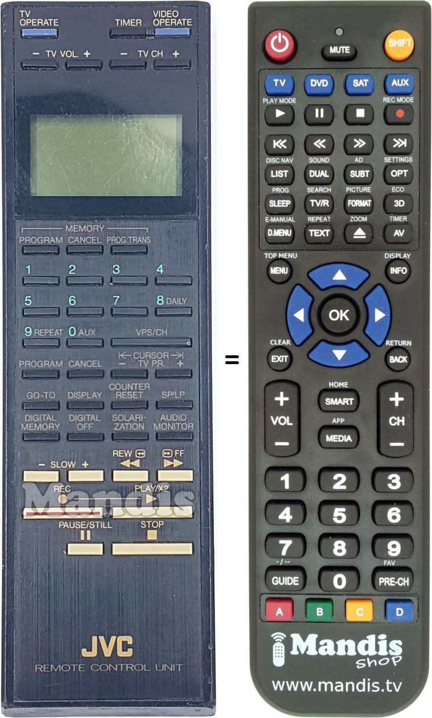 Telecomando equivalente JVC PQ10543T