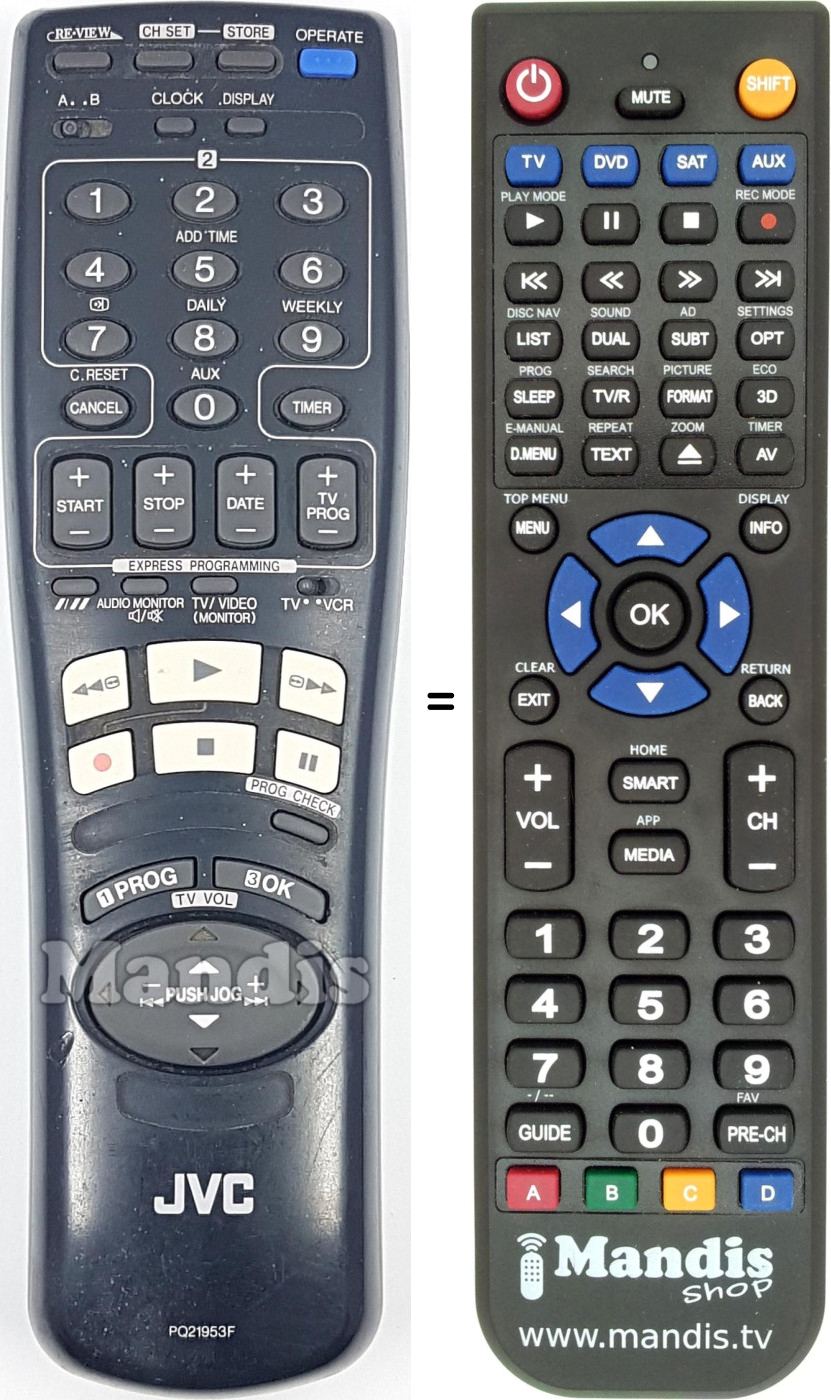Telecomando equivalente PQ21953F6