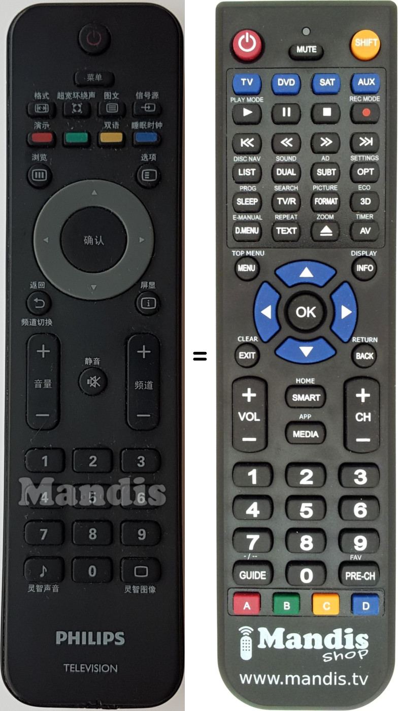Télécommande équivalente 242254902307