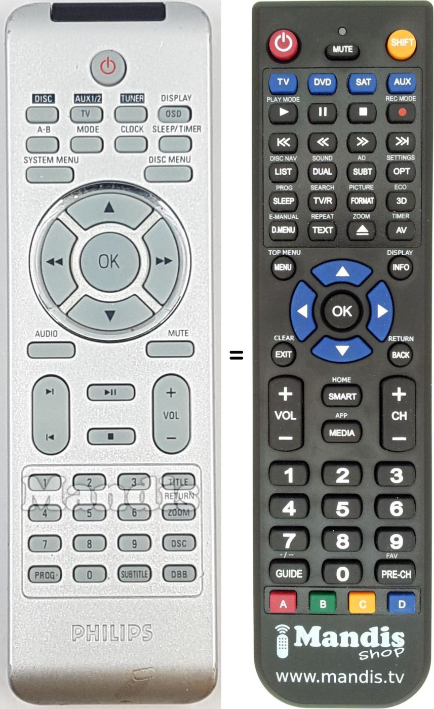 Replacement remote control REMCON2057