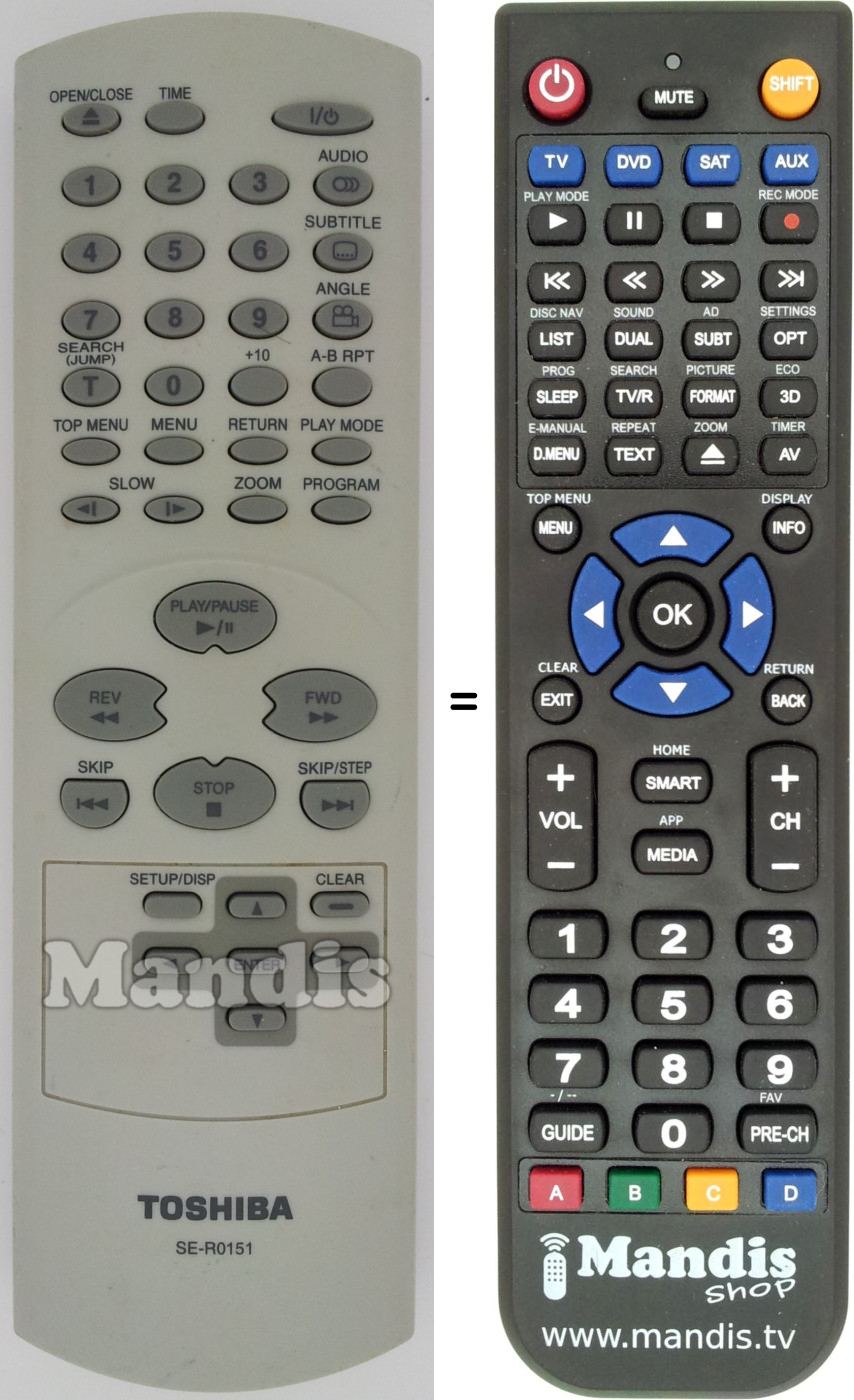 Telecomando equivalente SE-R0151