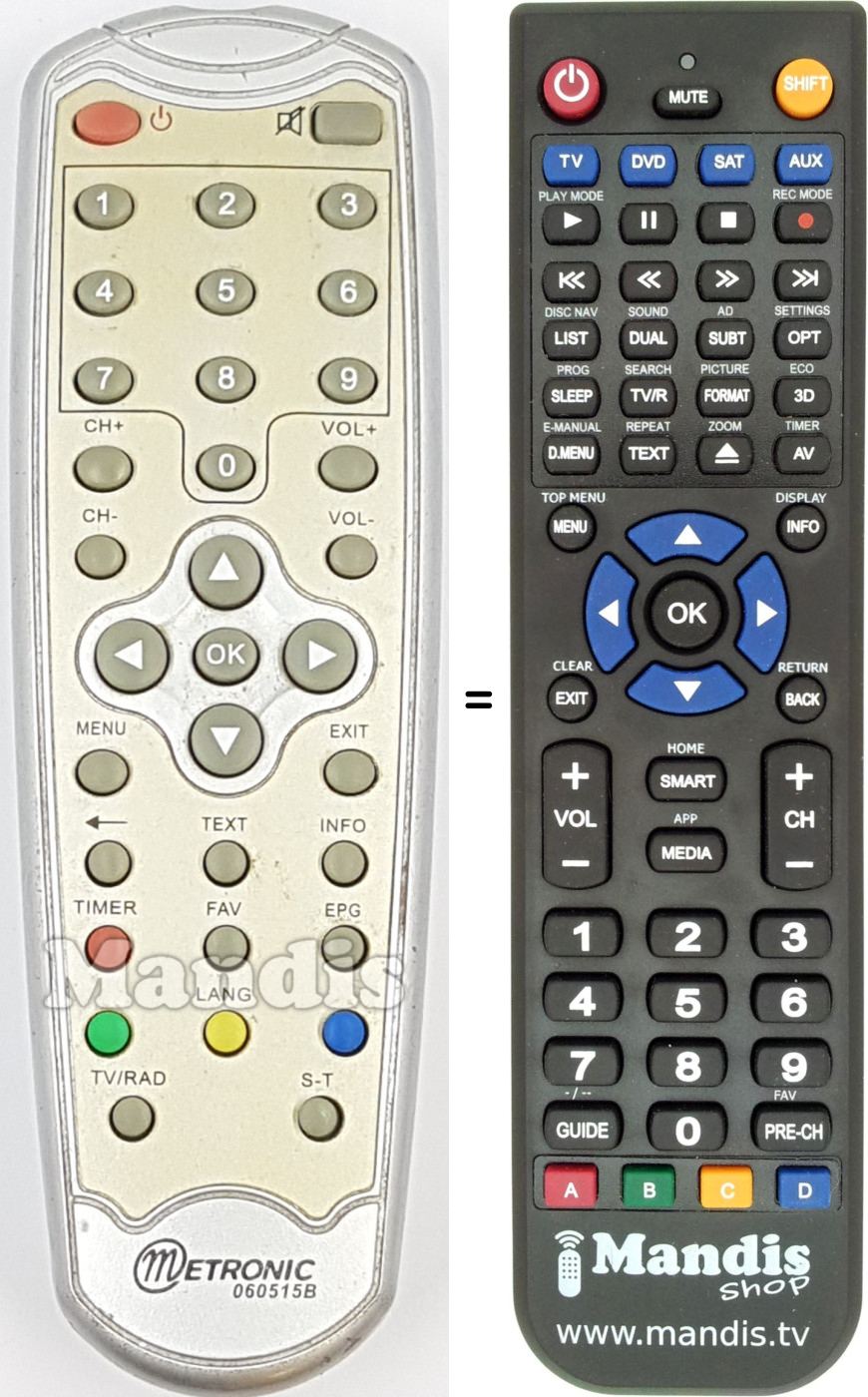 Replacement remote control 060515B