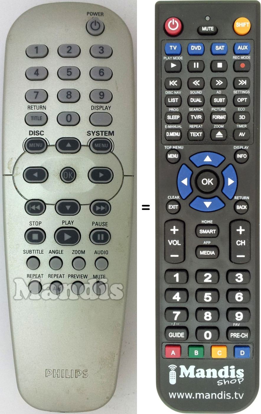 Replacement remote control 313923803801