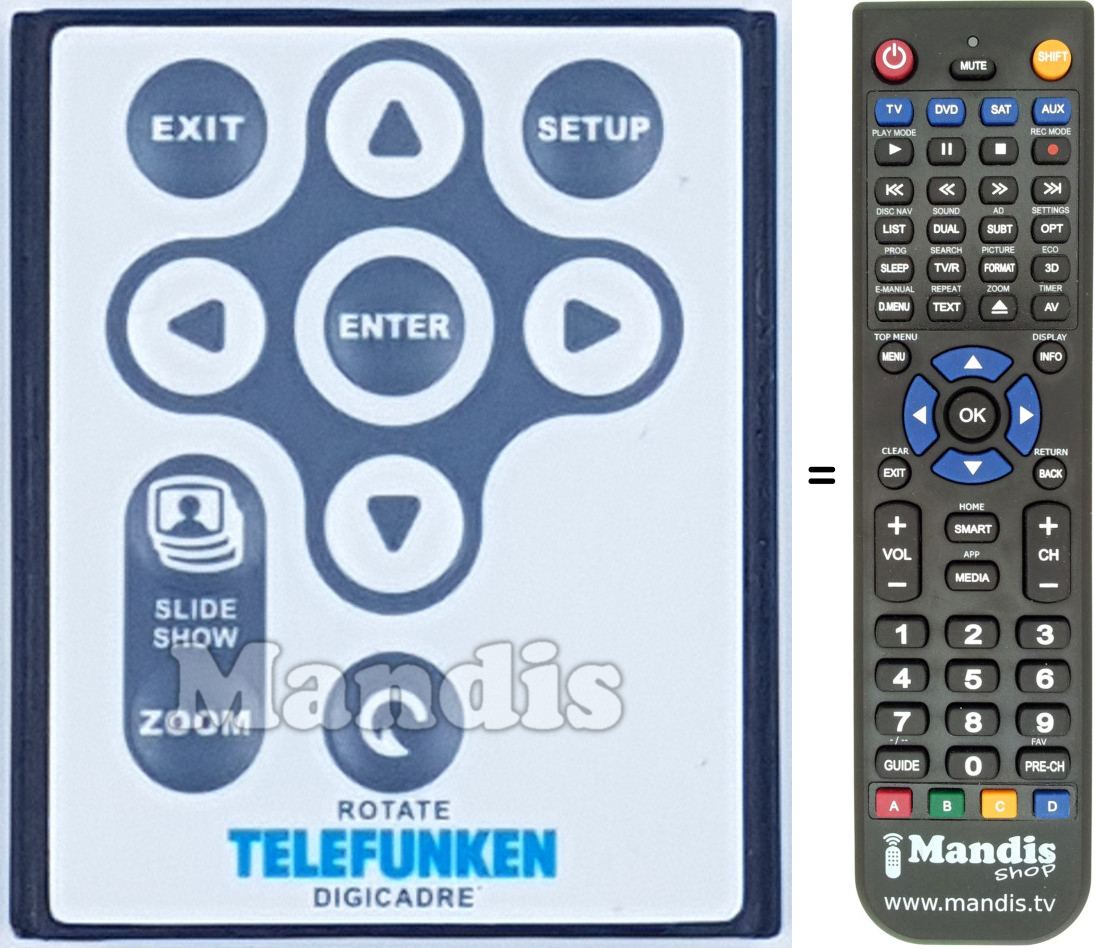 Replacement remote control REMCON1906