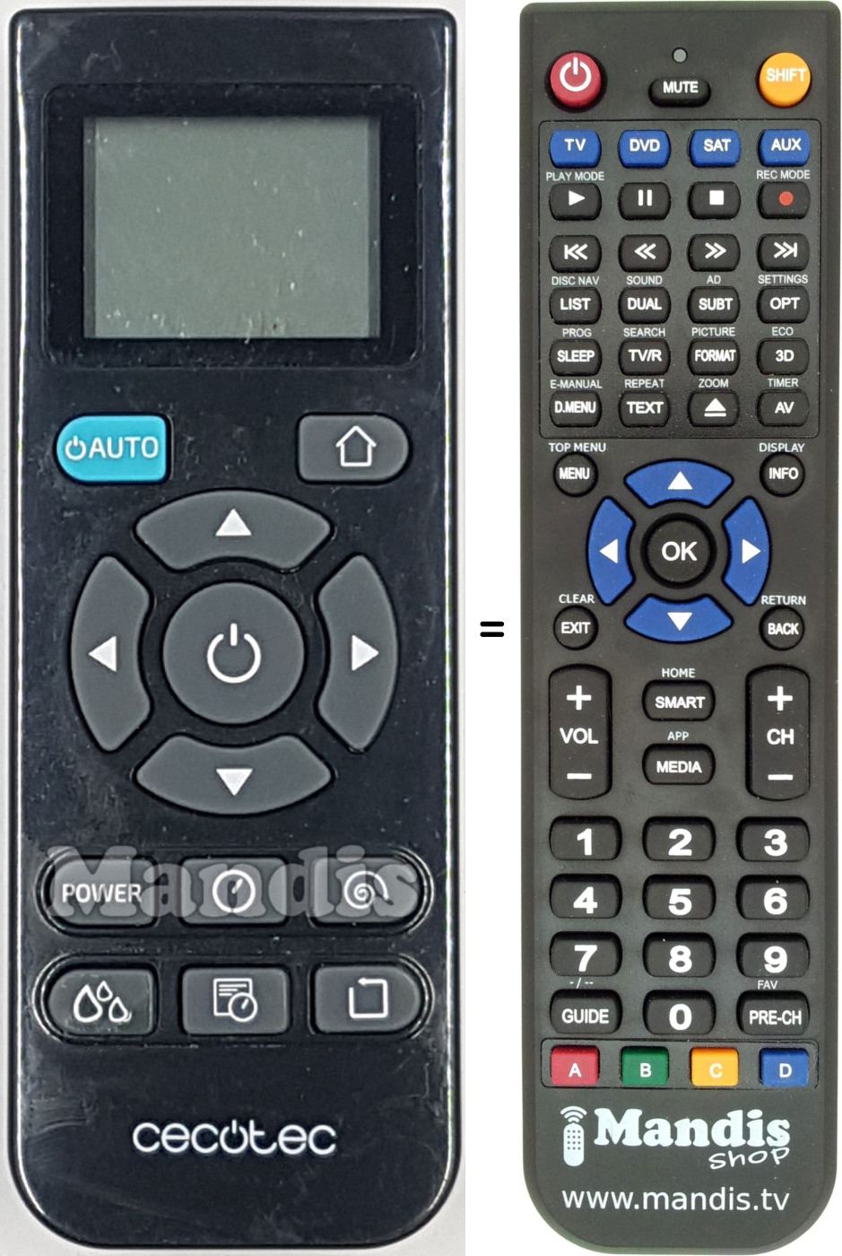 Telecomando equivalente REMCON2093