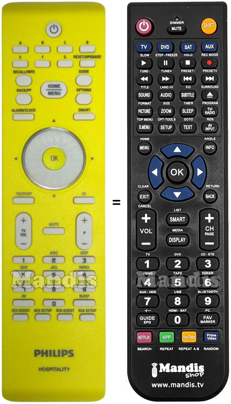 Telecomando equivalente 22AV8573