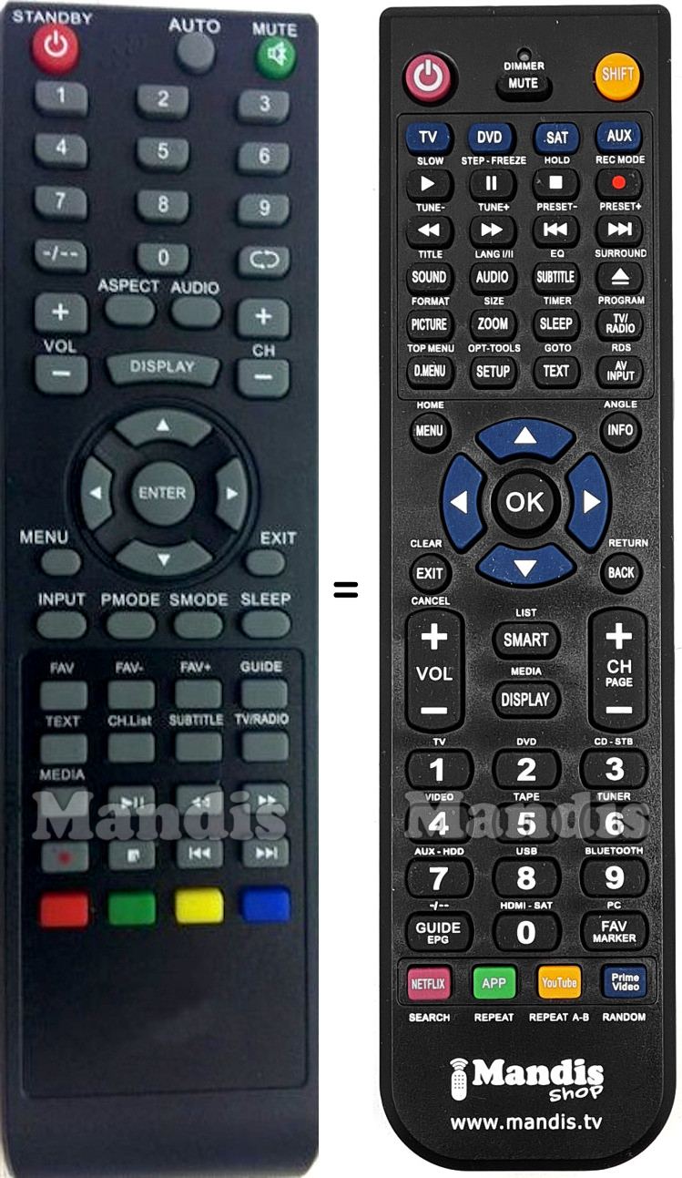 Replacement remote control i-Joy LYS