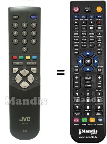 Replacement remote control JVC RM-C71