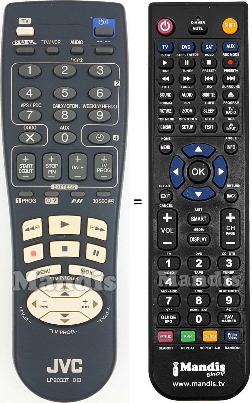 Telecomando equivalente LP20337-013