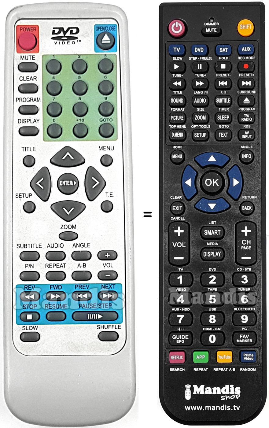 Replacement remote control YAMADA REMCON470