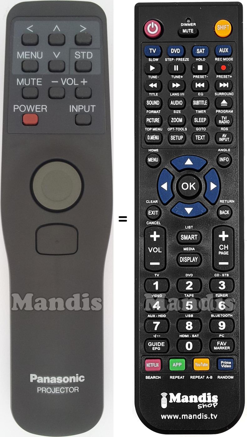 Telecomando equivalente TNQE005-2