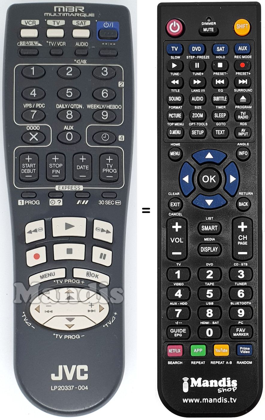 Telecomando equivalente LP 20337-004