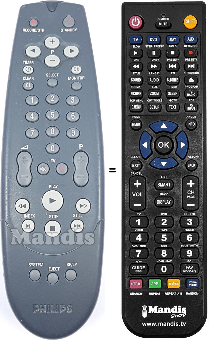 Télécommande équivalente 862266174101