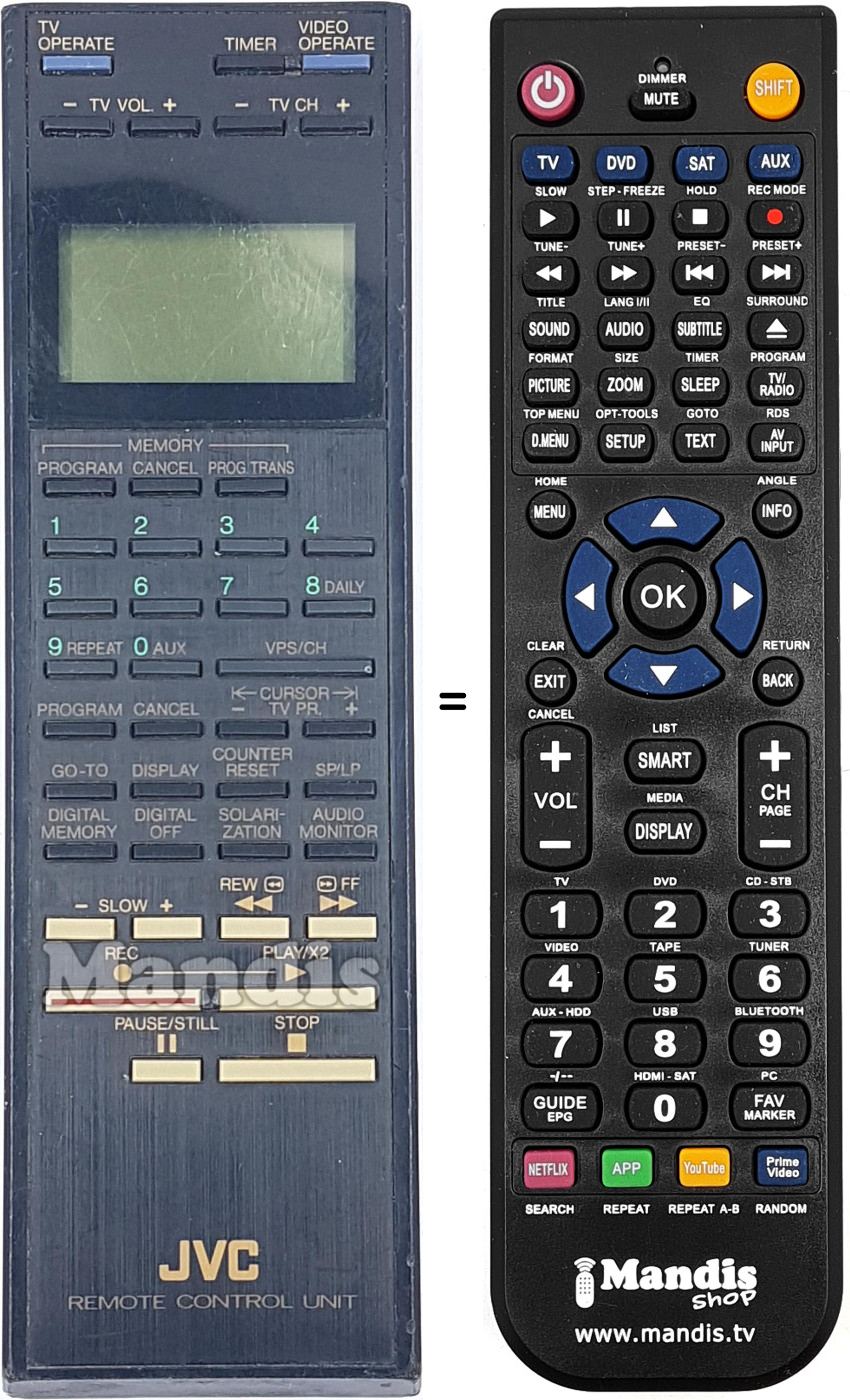 Telecomando equivalente JVC PQ10543T