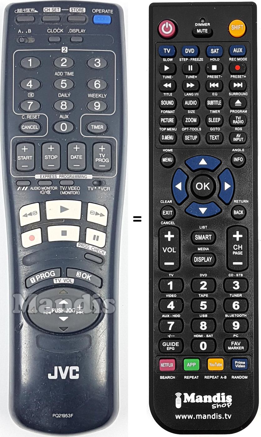 Telecomando equivalente PQ21953F6