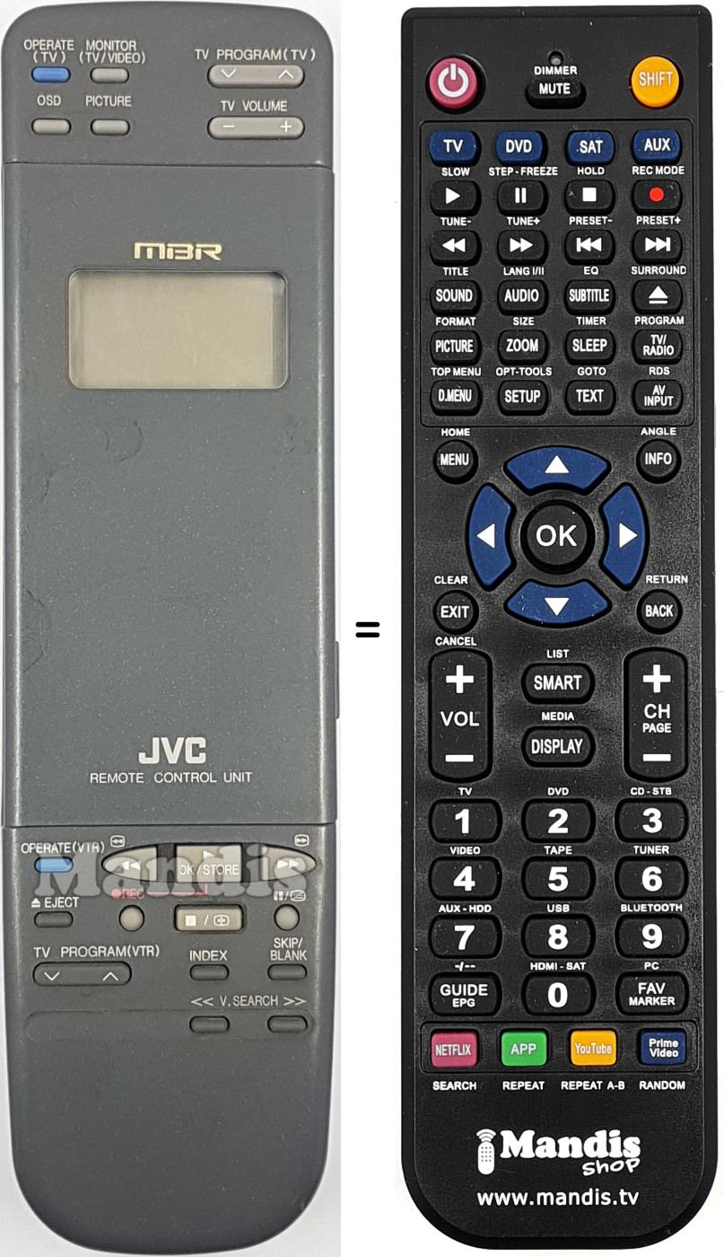 Telecomando equivalente R6AAUM-3