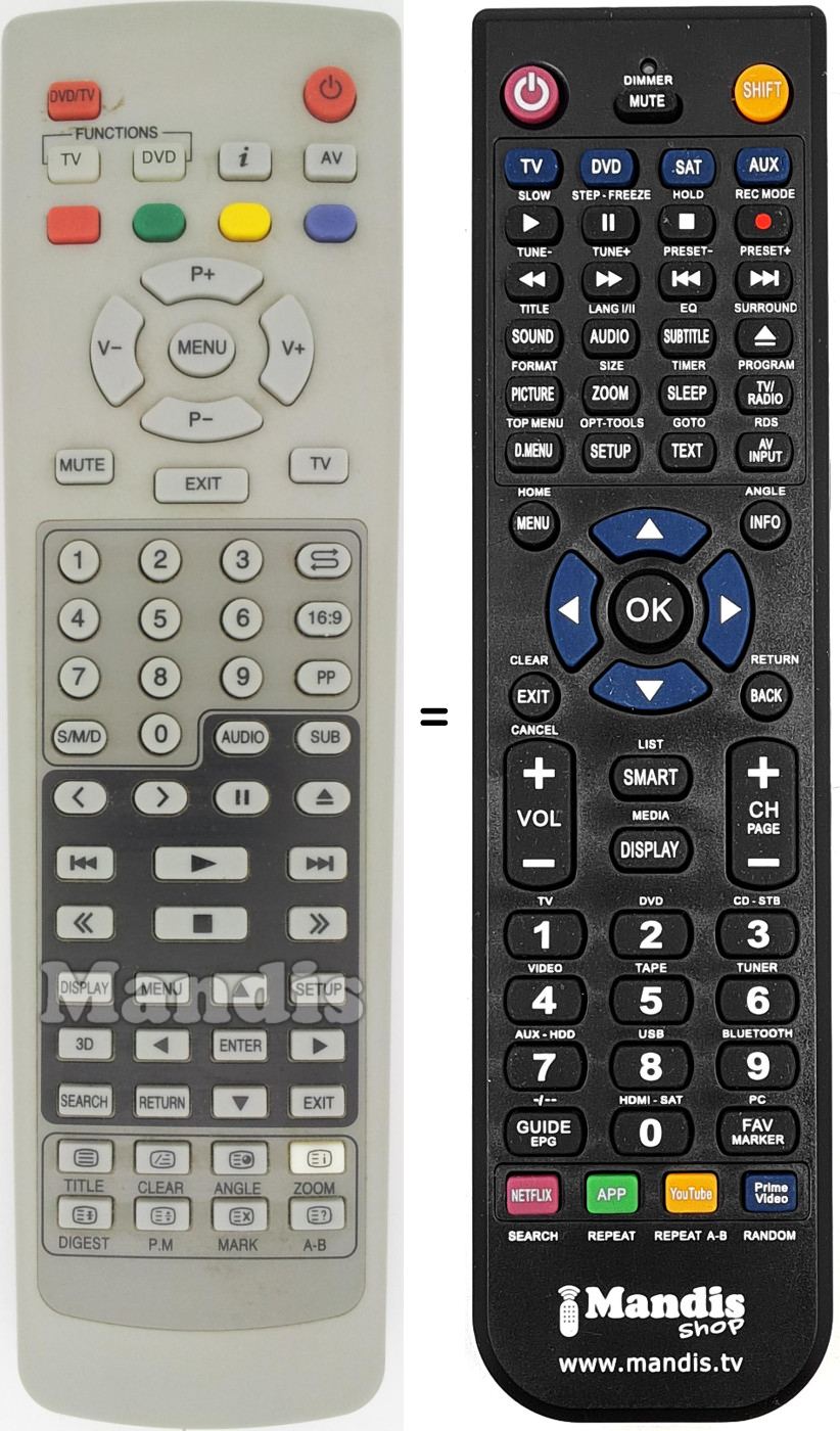 Telecomando equivalente REMCON1492