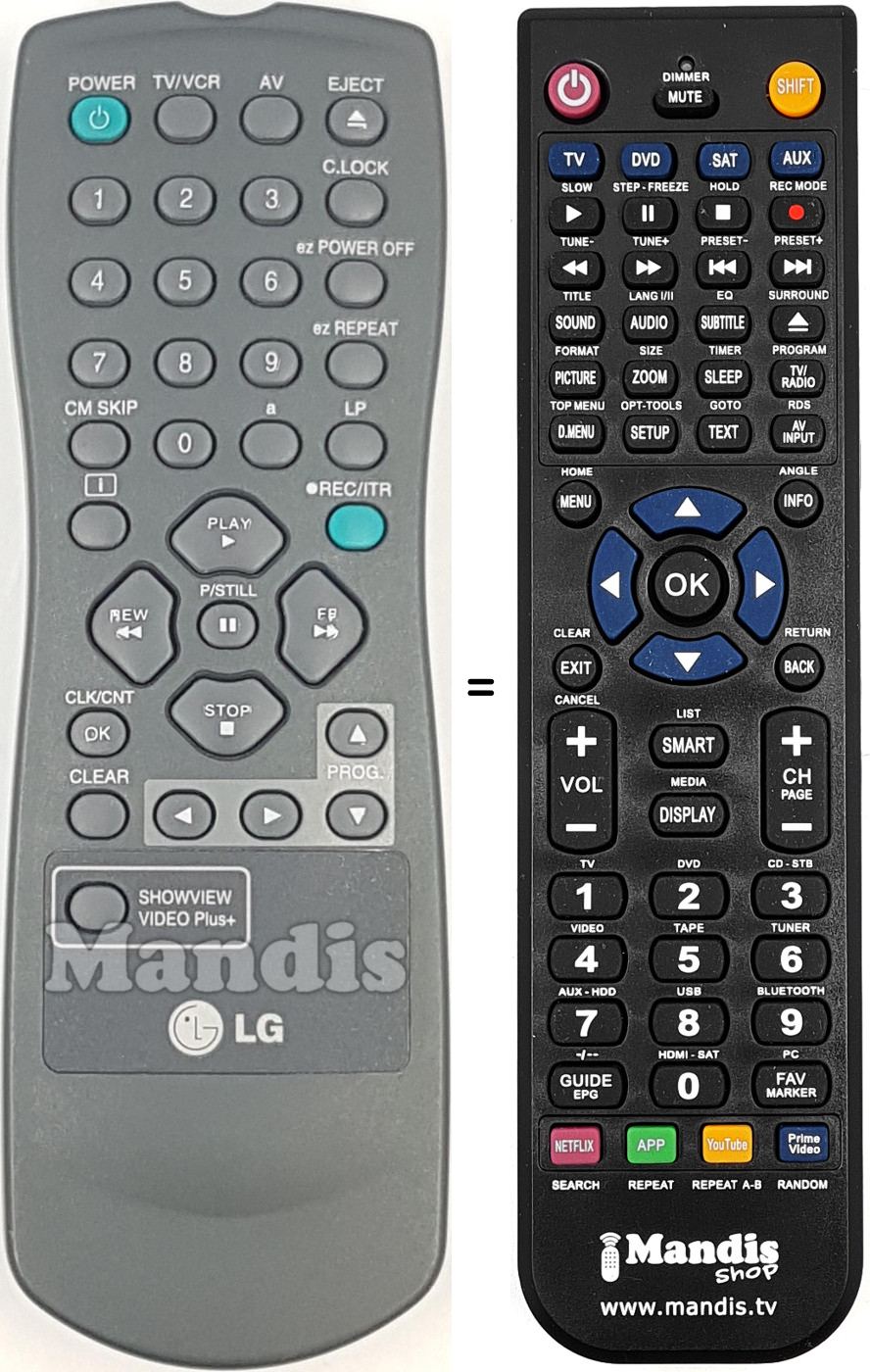 Télécommande équivalente REMCON2085
