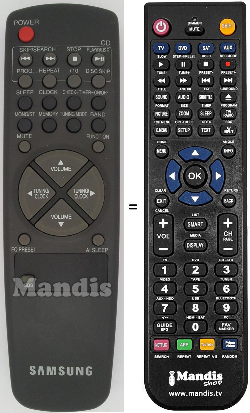 Telecomando equivalente AH59-10080E