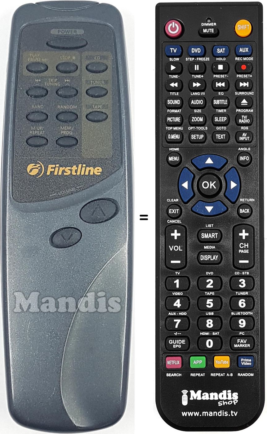 Replacement remote control FIRST002
