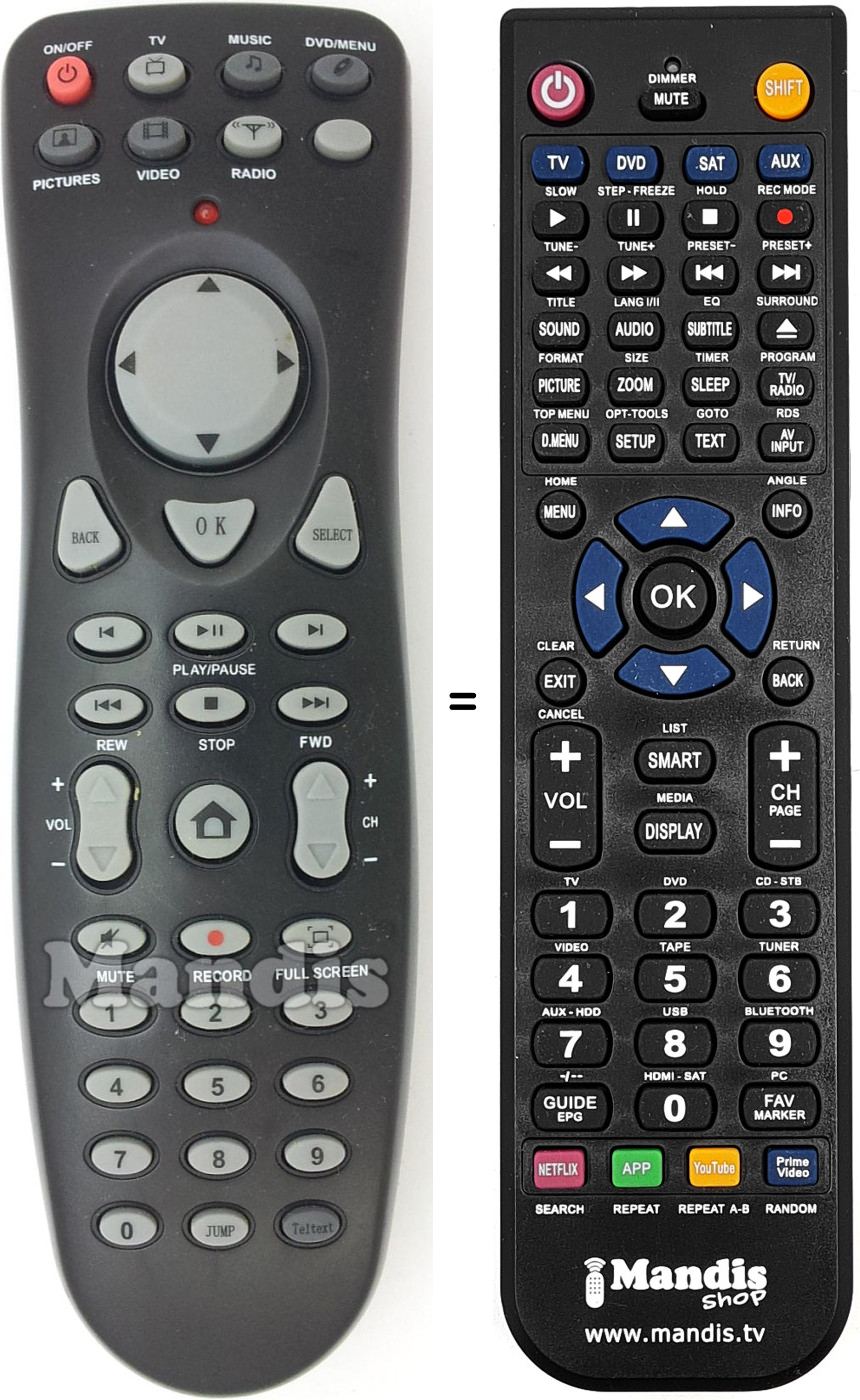 Telecomando equivalente REMCON1562
